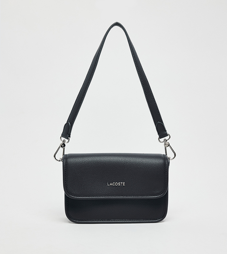Textured Flap Shoulder Bag