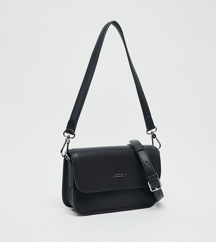 Textured Flap Shoulder Bag