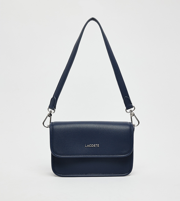 Textured Flap Shoulder Bag