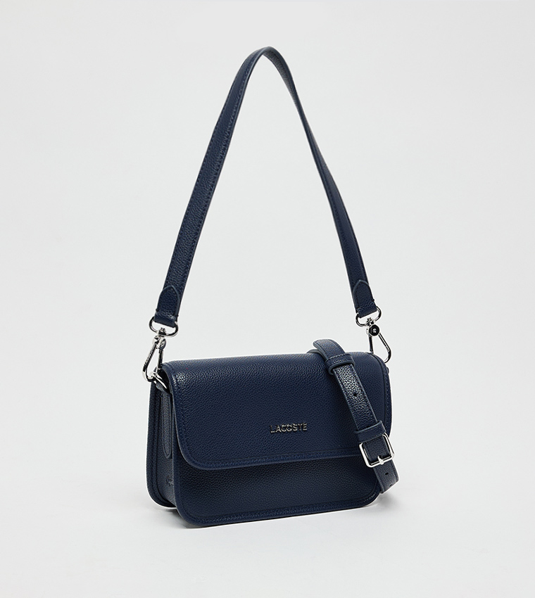 Textured Flap Shoulder Bag