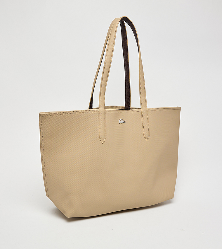 Textured Reversable Tote Bag with Pouch