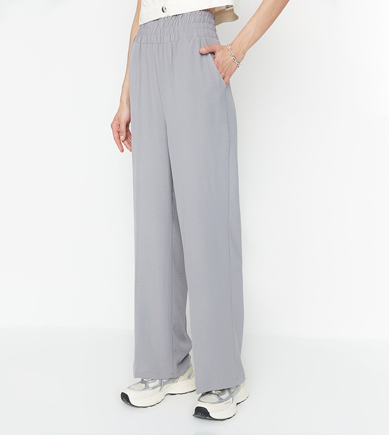 Pleated Wide Leg Pants