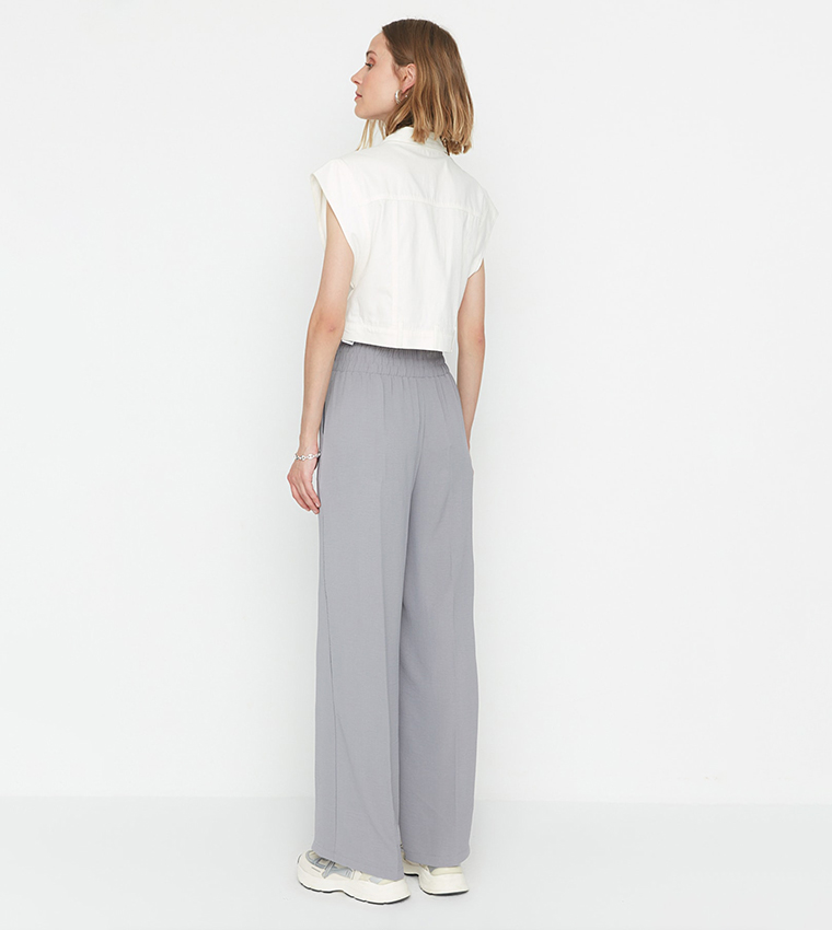 Pleated Wide Leg Pants