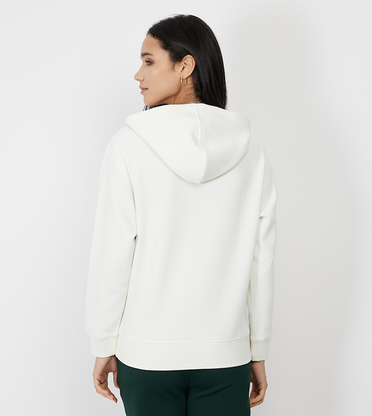 Logo Detail Long Sleeves Hoodie
