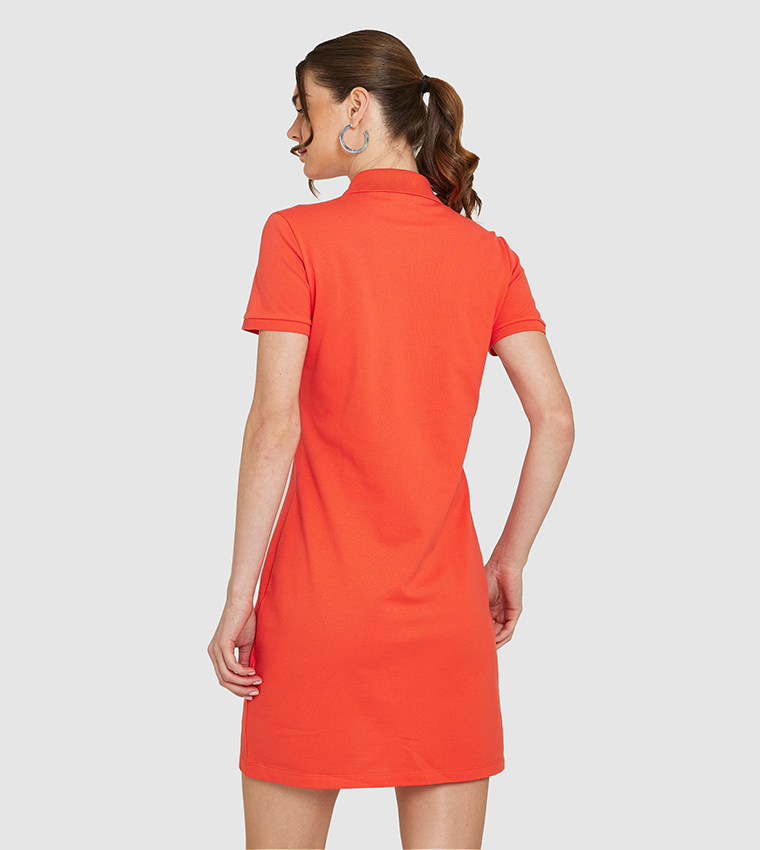 Logo Detail Polo Dress