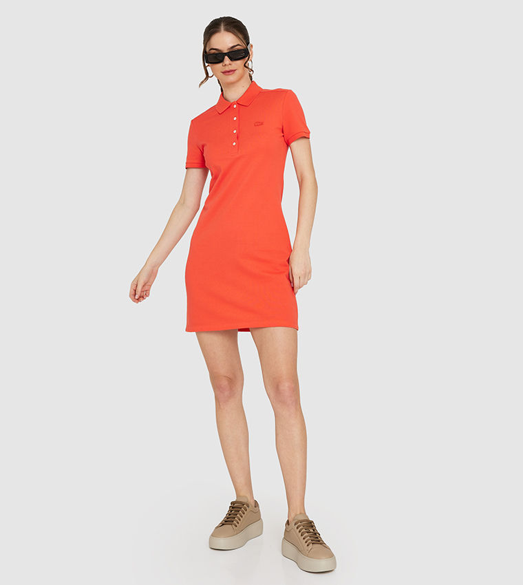 Logo Detail Polo Dress