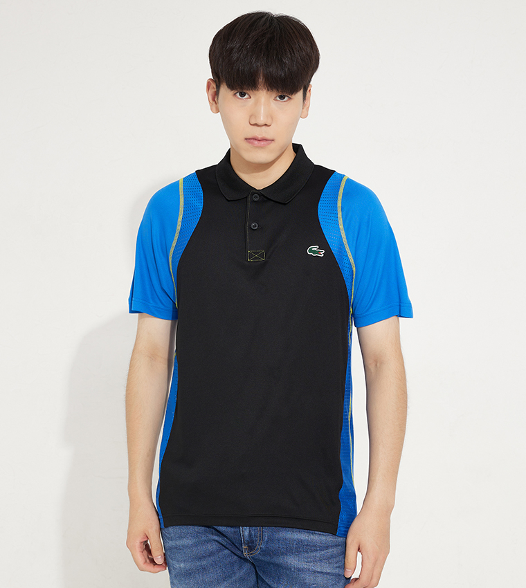 Color Block Short Sleeves Polo T Shirt