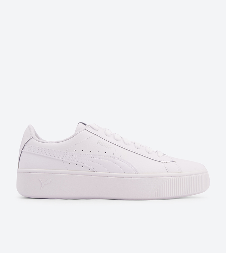 Buy Puma Vikky Stacked Lace Up Closure Sneakers White In White 6thStreet Saudi Arabia