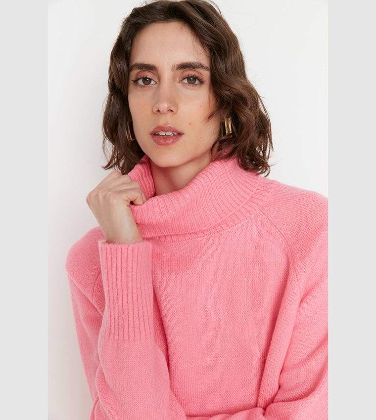 Pink store polar neck