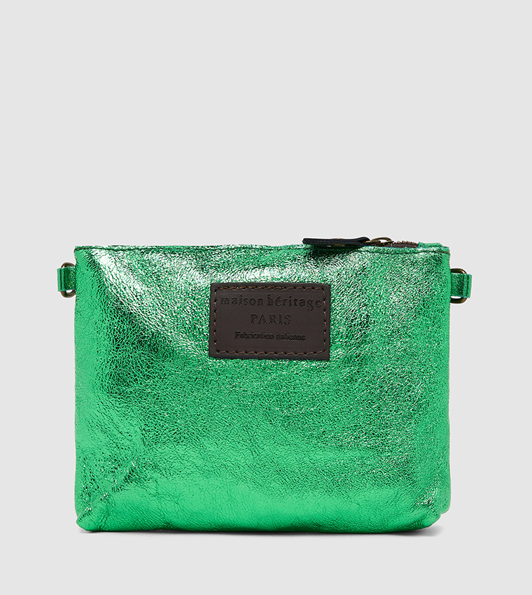 COTI Leather Mini Tote Bag with Pouch