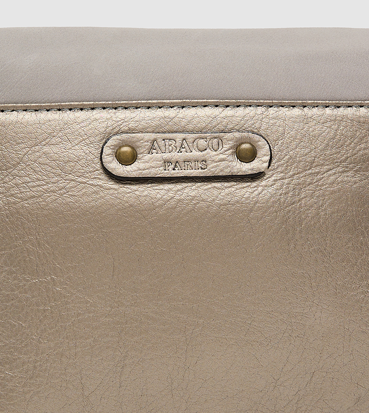 GABY Textured Twist Lock Crossbody Bag