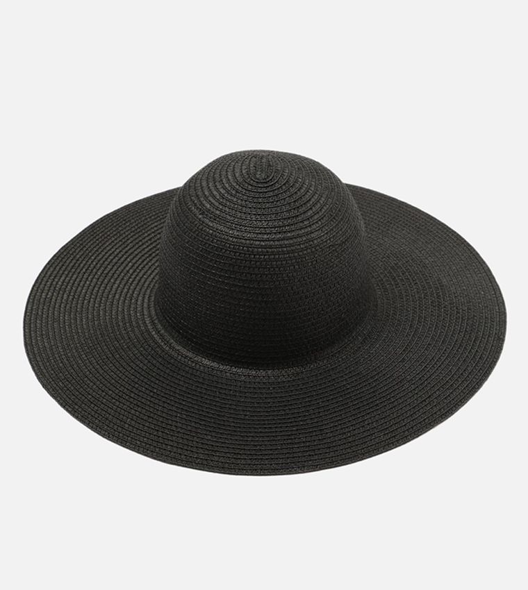 Buy Trendyol Straw Straw Hat In Black 6thStreet Qatar