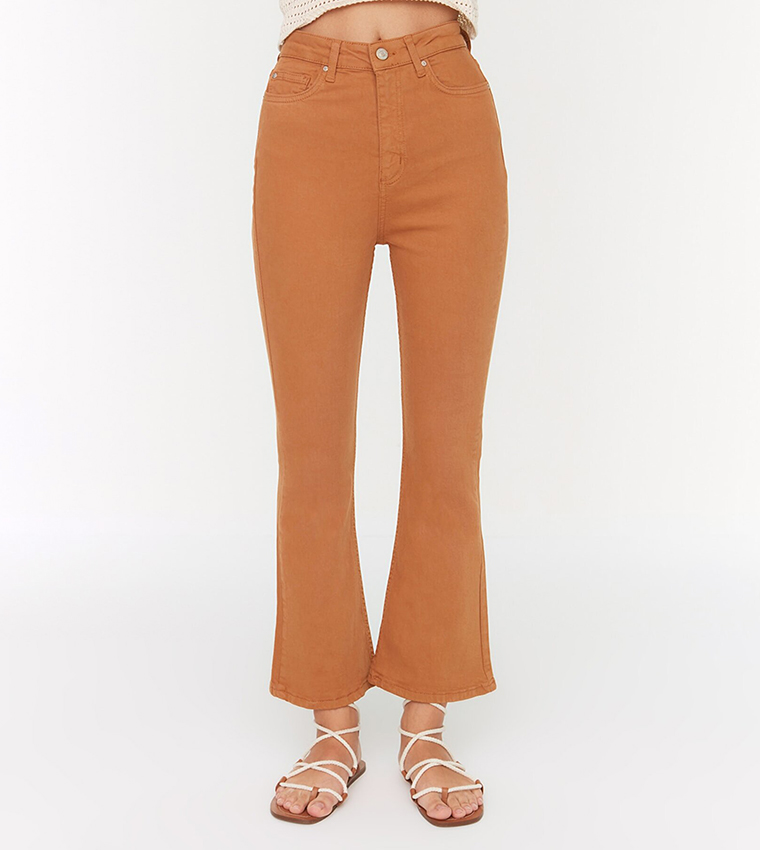 Jeans Donna TRENDYOL A Gamba Larga - Denim Blu Anni '90, 100% Cotone