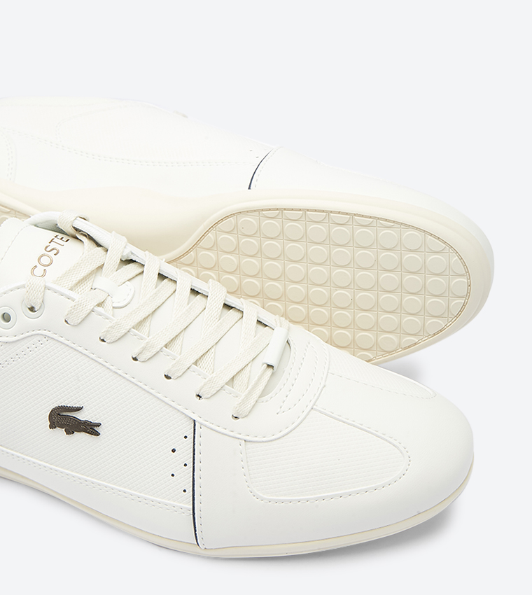 Buy Lacoste Evara Lace Up Closure Size Logo Details Sneakers White In White 6thStreet Bahrain