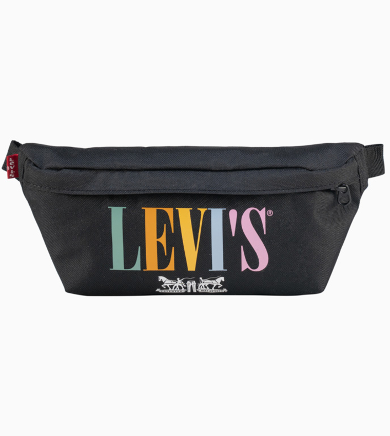 Buy Levi s Banana Sling Serif Multi Travel Bag Black In Black