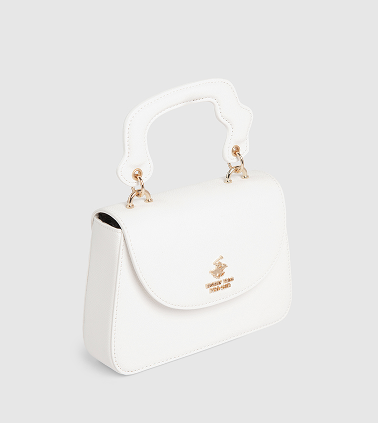 Logo Detail Top Handle Bag