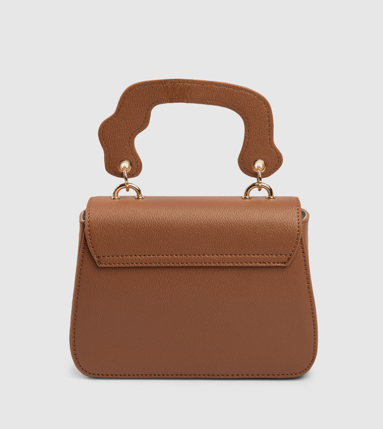 Logo Detail Top Handle Bag