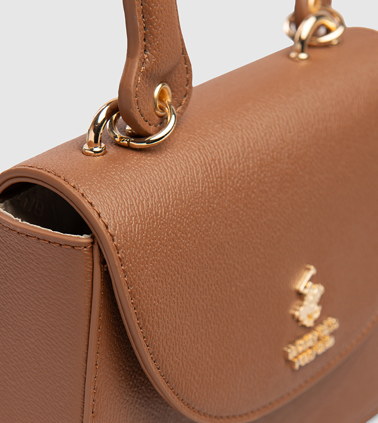 Logo Detail Top Handle Bag