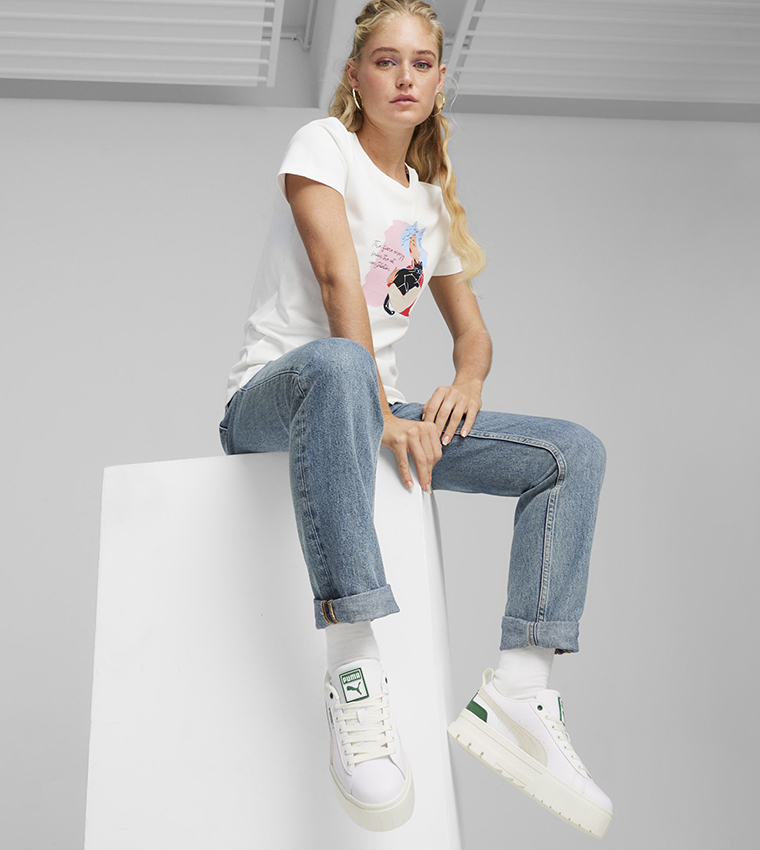 MAYZE Platform Lace-Up Sneakers