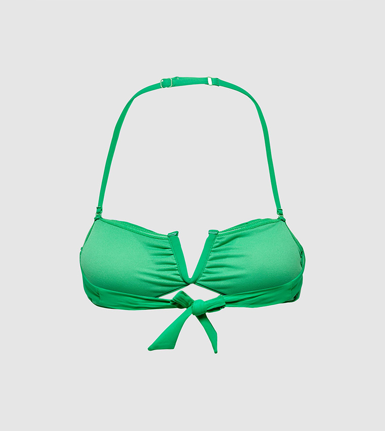 GREEN SHADES Bralette Bikini Top - Thyme