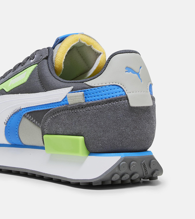 Color Block Lace-Up Running Shoes