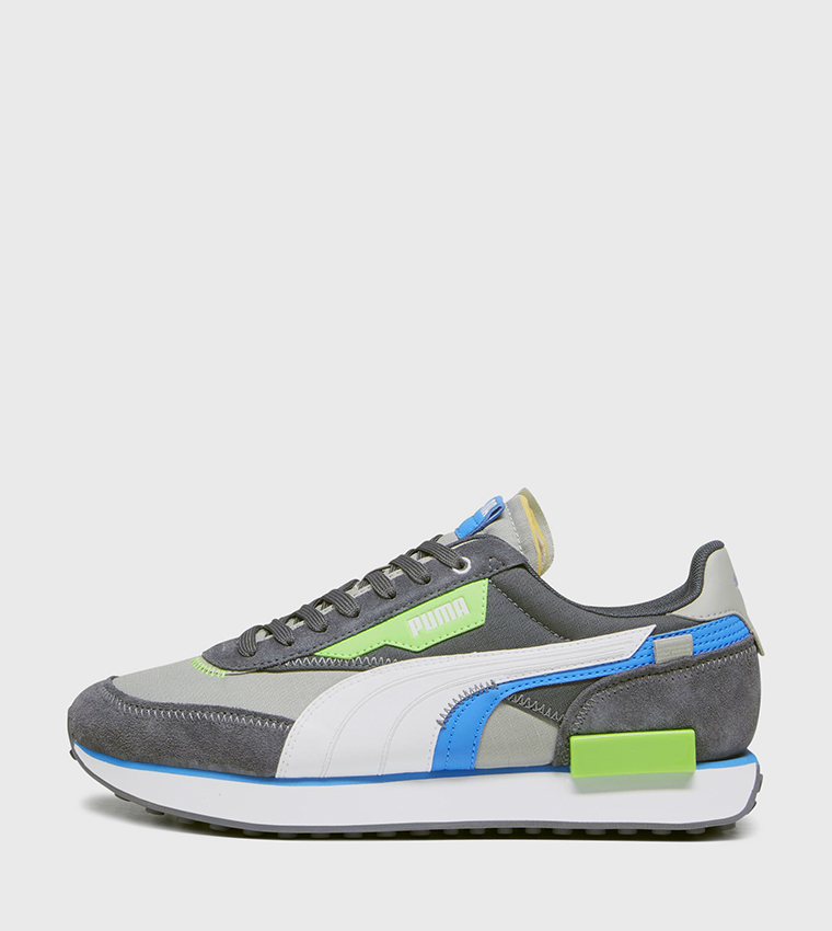 Color Block Lace-Up Running Shoes