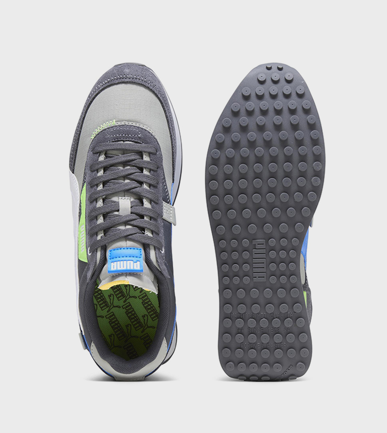 Color Block Lace-Up Running Shoes