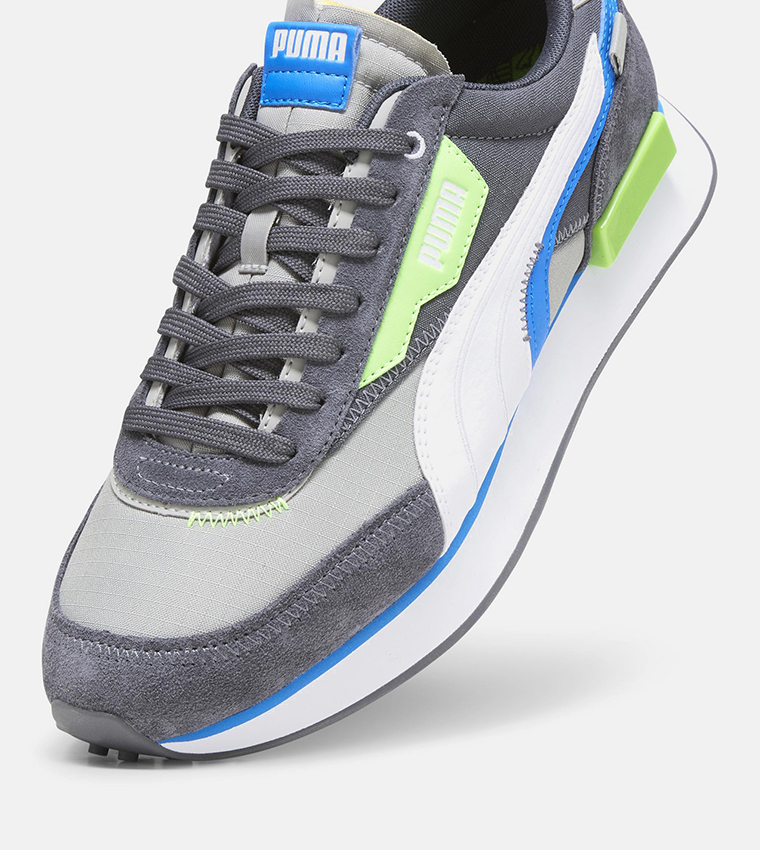 Color Block Lace-Up Running Shoes