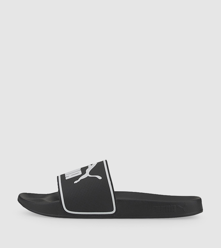 Buy Puma Leadcat 2.0 Logo Printed Slides In Black 6thStreet Bahrain