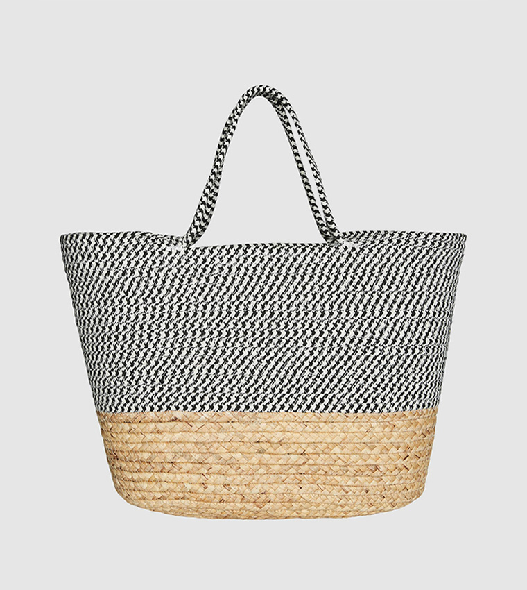 Vero Moda Tote Bag in Palm print-Multi