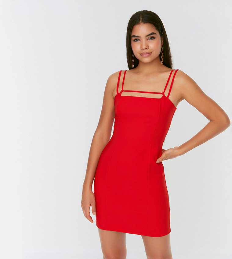 String bodycon dress online