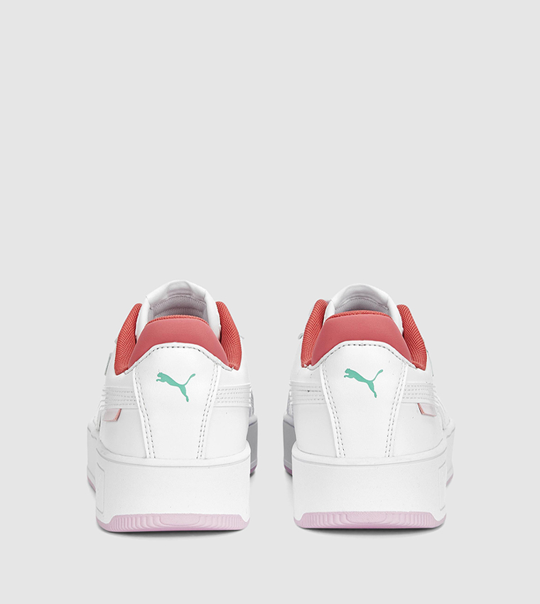 Puma carina clearance sneakers wit/roze