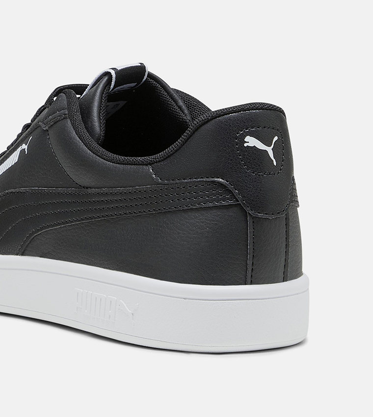 Buy Puma Smash 3.0 Logobsession Low Top Sneakers In Black | 6thStreet ...