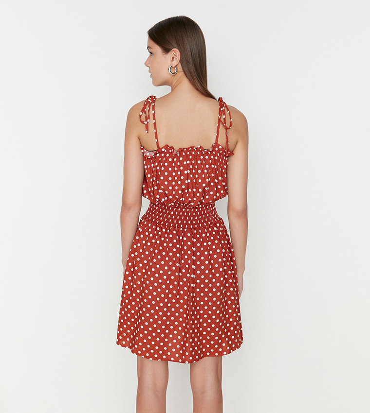 فستان ميني منقط