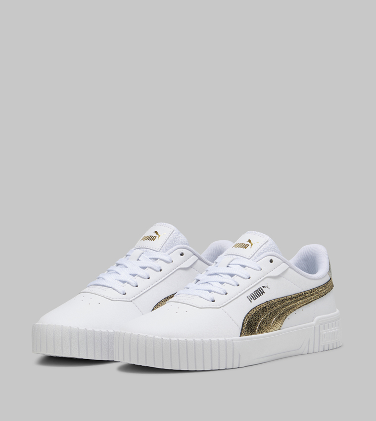 CARINA 2.0 Metallic Shine Platform Lace-Up Sneakers