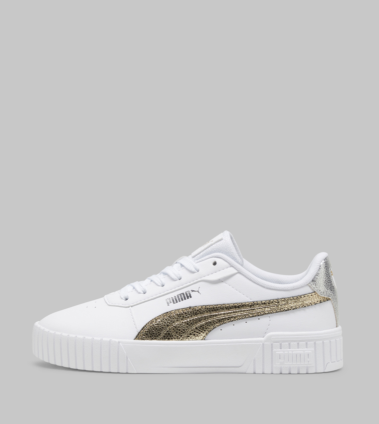 CARINA 2.0 Metallic Shine Platform Lace-Up Sneakers
