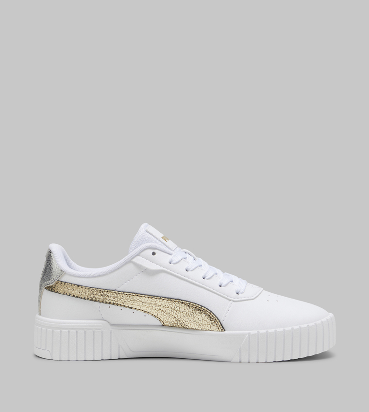 CARINA 2.0 Metallic Shine Platform Lace-Up Sneakers