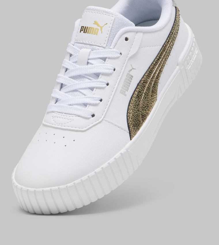 CARINA 2.0 Metallic Shine Platform Lace-Up Sneakers