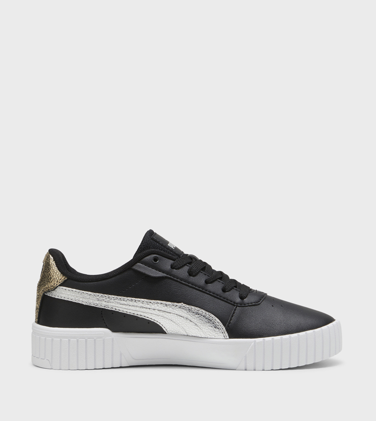CARINA 2.0 Metallic Shine Platform Lace-Up Sneakers