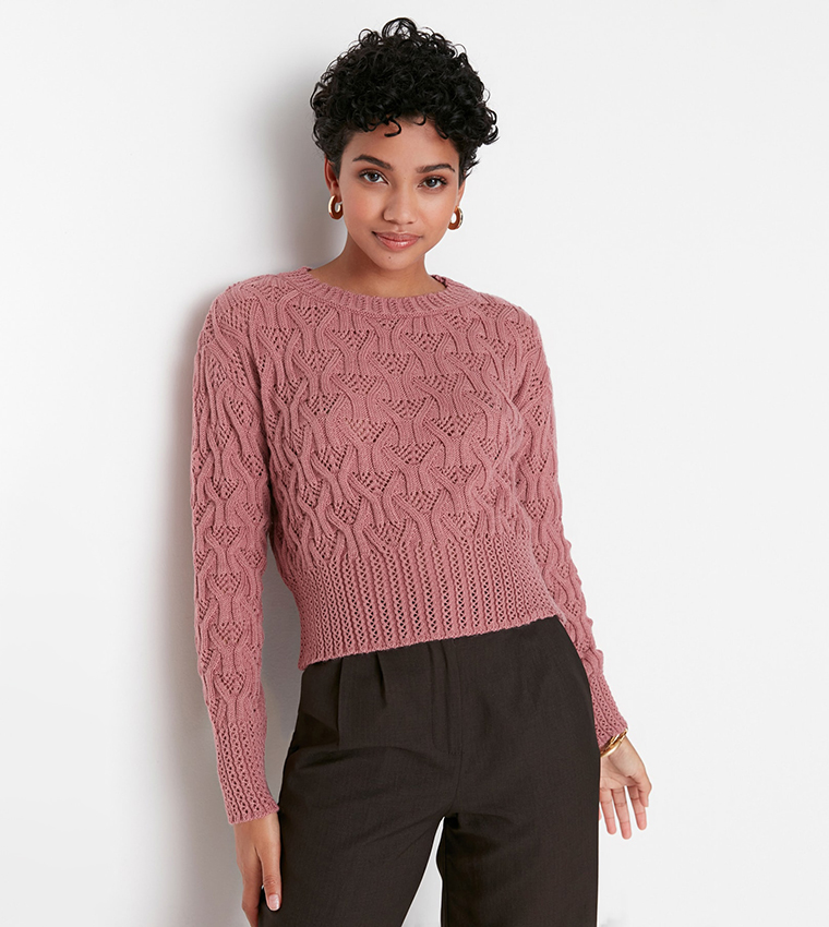 Cable Knit Casual Sweater