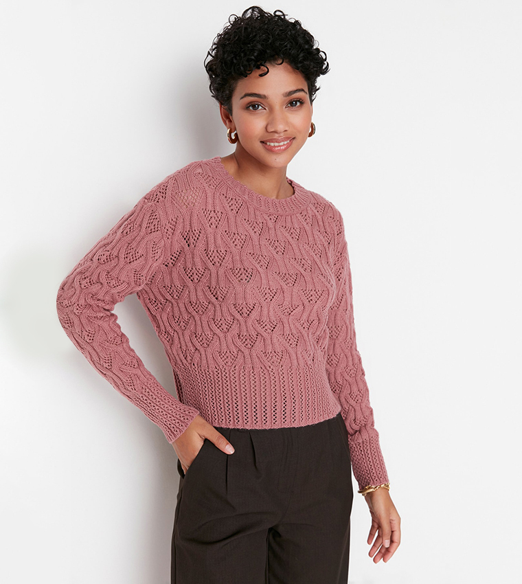 Cable Knit Casual Sweater