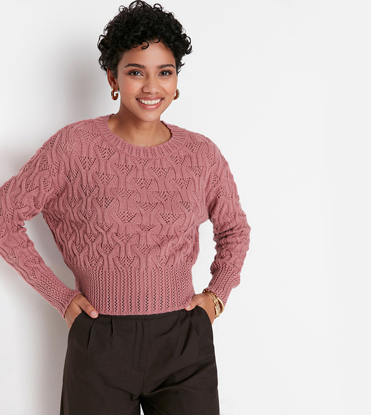 Cable Knit Casual Sweater
