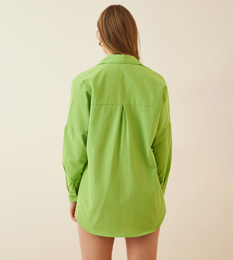 Oversized Long Basic Shirt
