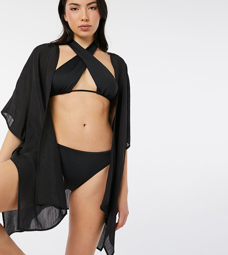 Sheer Kimono Swimsuit Cover Up –
