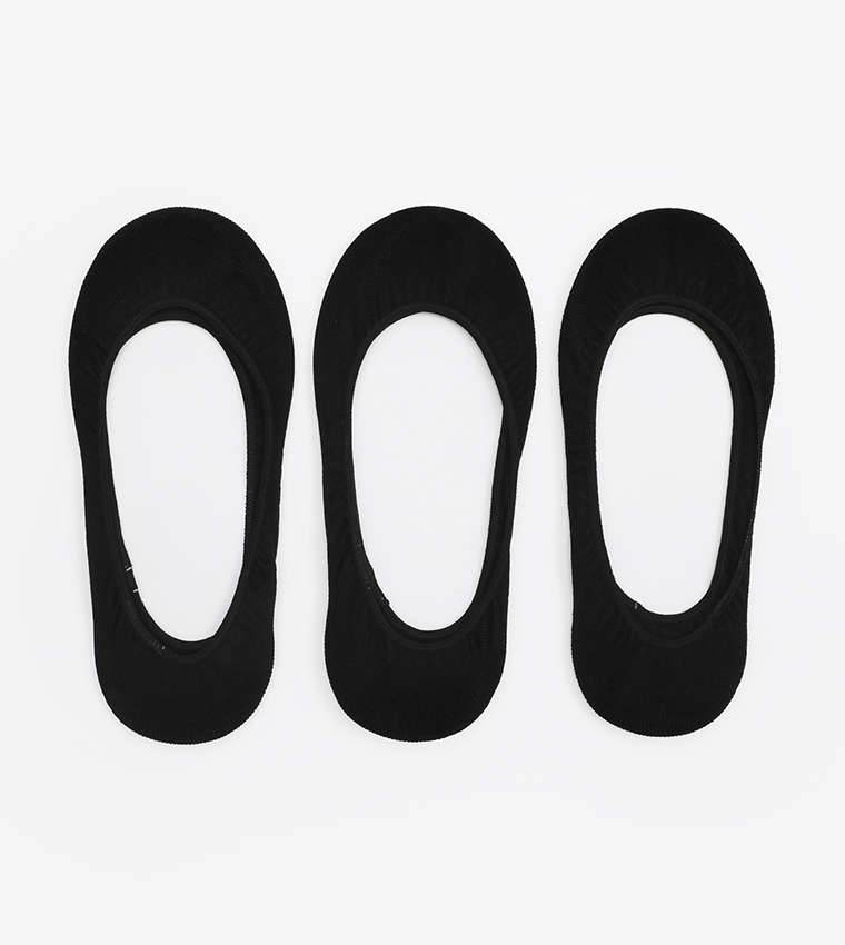 Buy Ardene Pack Of 3 Nylon Shoe Liners In Black 6thStreet Bahrain