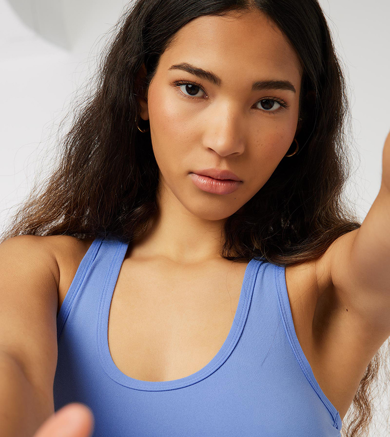 blue tank tops