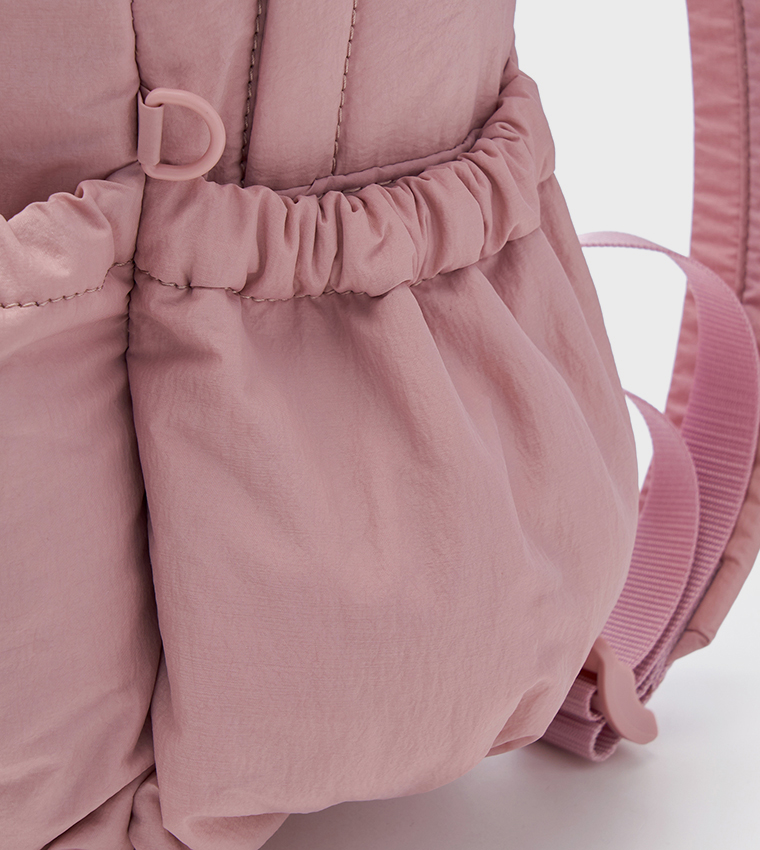 Crinkled Zip Around Backpack