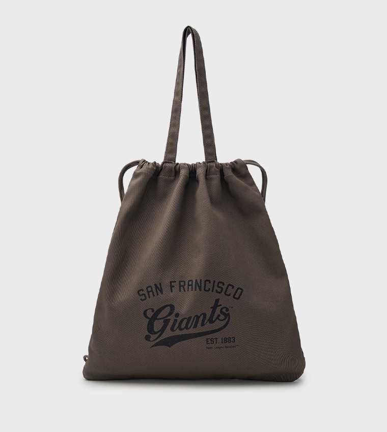 Printed Drawstring Gym Bag