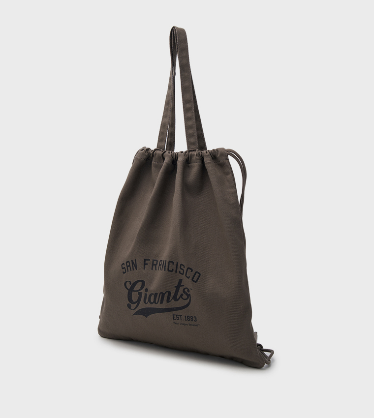 Printed Drawstring Gym Bag