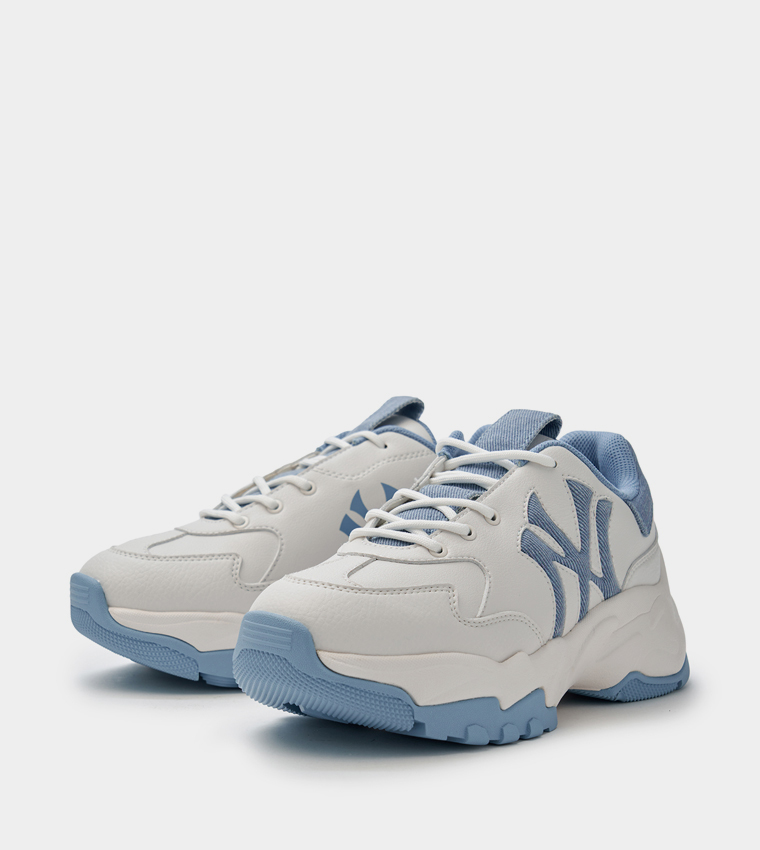 Round Toe Lace-Up Chunky Sneakers